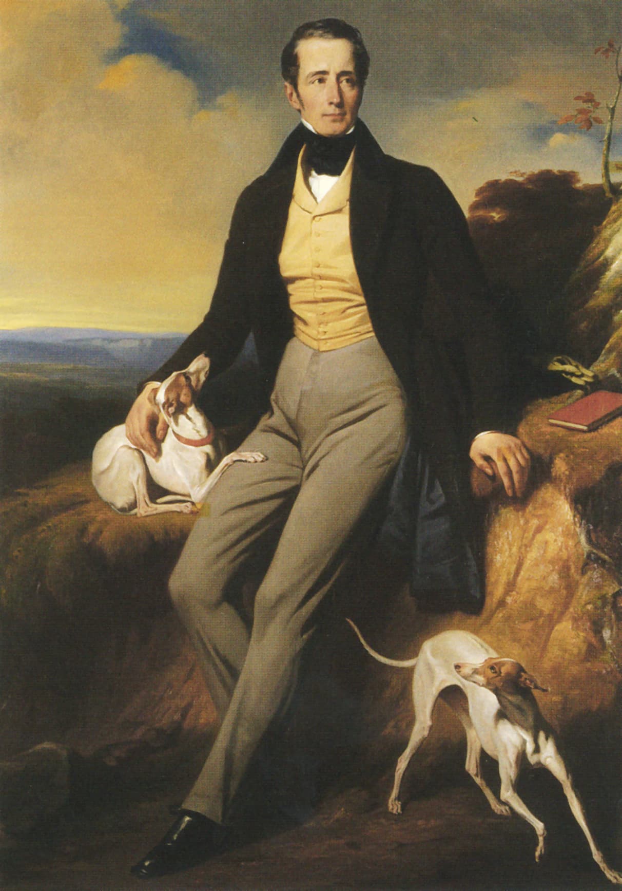 Portrait d’Alphonse de Lamartine par Henri Decaisne