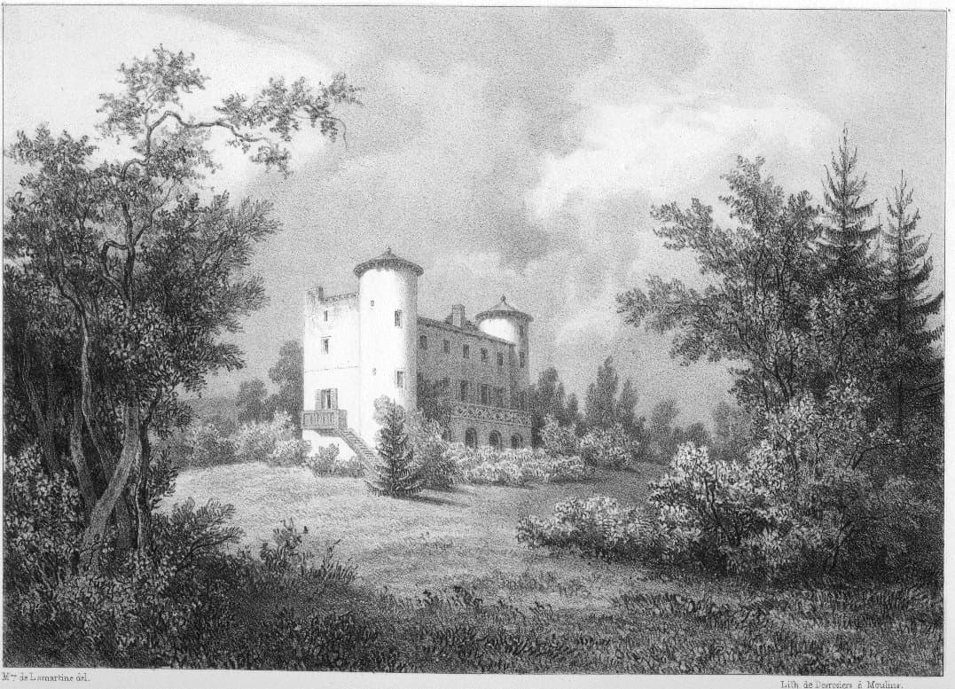 The Saint-Point castle before its 1853 extension
