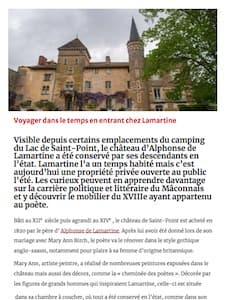 Article du Journal de la Saône-et-Loire sur le château de Saint-Point