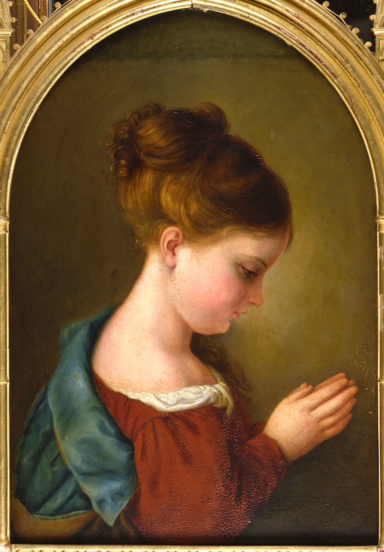 Portrait de Julia priant, œuvre de Marianne de Lamartine