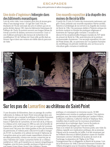 Article du magazine Lyon Capitale proposant une escapade à Cluny, entre patrimoine et vallons bourguignons