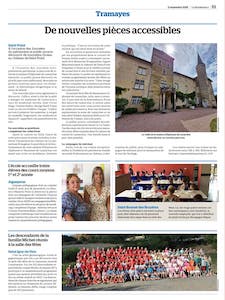 Article du journal La Renaissance à l’occasion des Journées du patrimoine